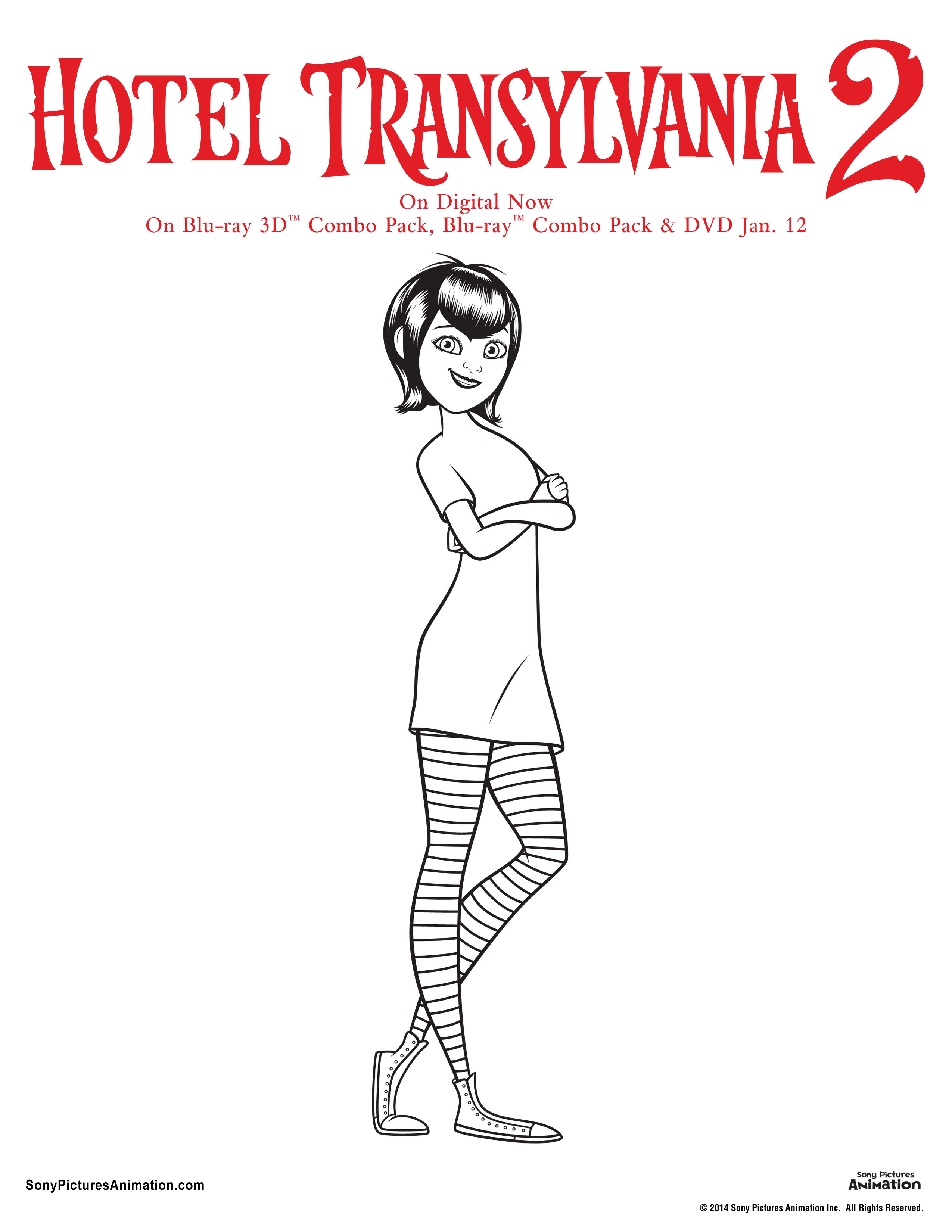 Hotel Transylvania Colouring Page Printable Mummy Blog Blogger NZ New Zealand