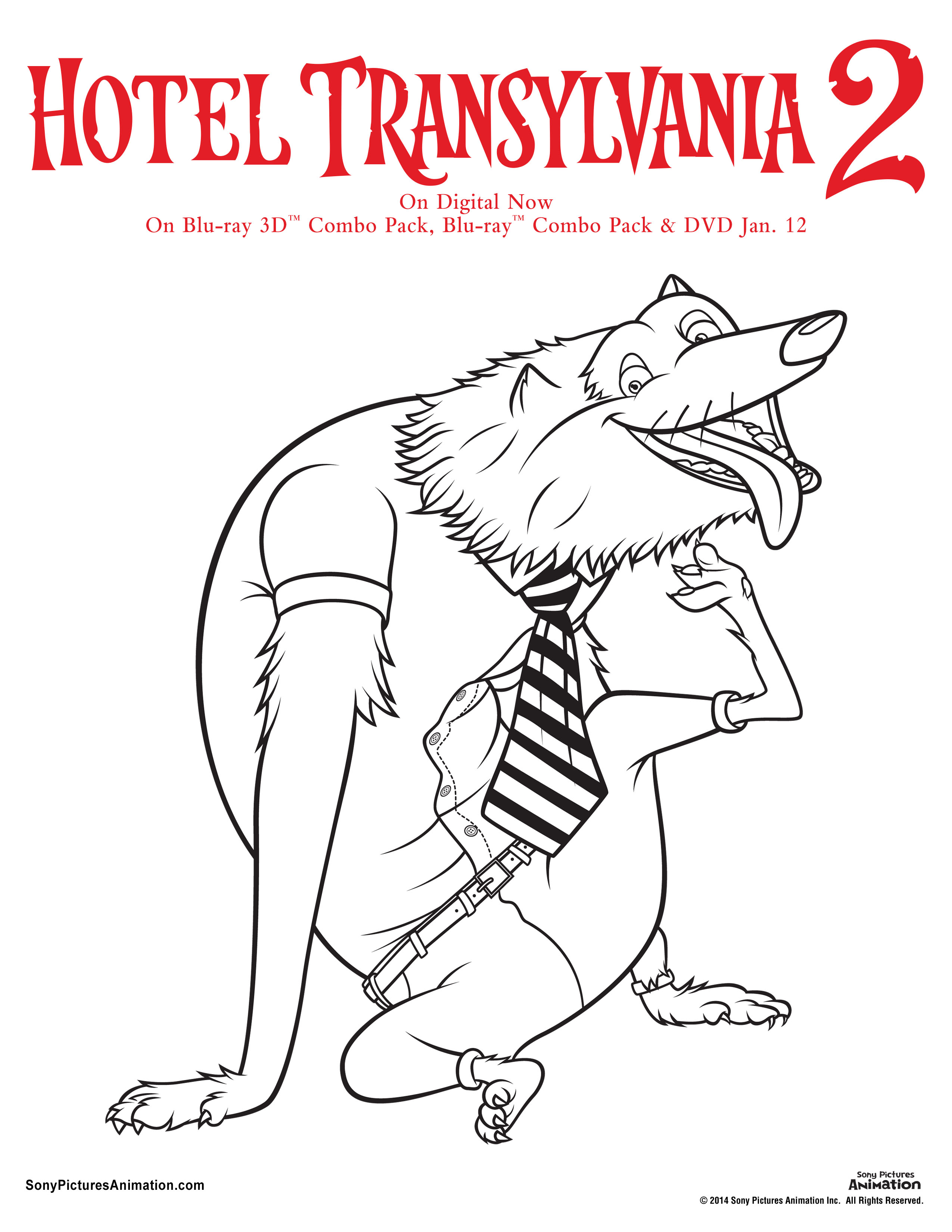 Hotel Transylvania Colouring Page Printable Mummy Blog Blogger NZ New Zealand