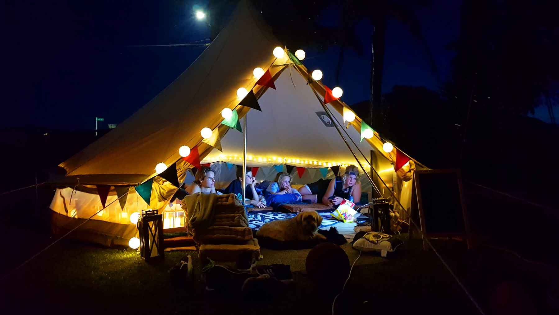 New Zealand's Top Mummy Blogger Parenting Travel Blog Family yarns Kiwi Kids Glamping Party Bell Tent