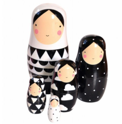 Monochrome Nesting Dolls New Zealand Mum blogger